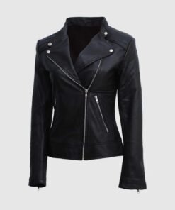 Black Leather Moto Jacket