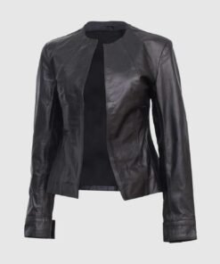 Open Front Collarless Jacket