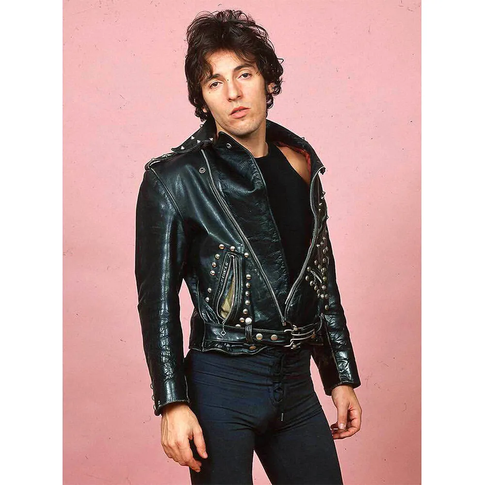 bruce-springsteen-studded-leather-jacket