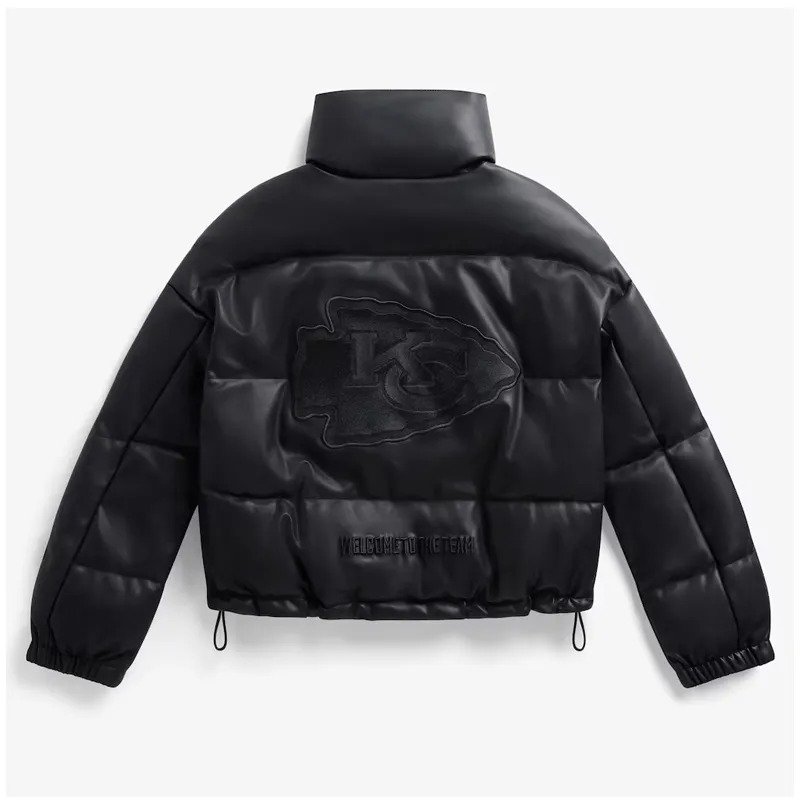 kansas-city-chiefs-off-season-black-leather-puffer-jacket