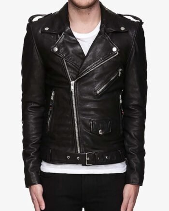 mens-belted-asymmetrical-black-leather-biker-jacket