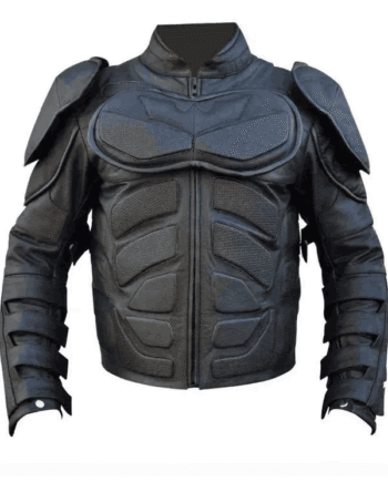 The Dark Knight Batman Motorcycle Leather Jacket for Men
