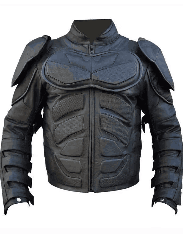 The Dark Knight Batman Motorcycle Leather Jacket for Men