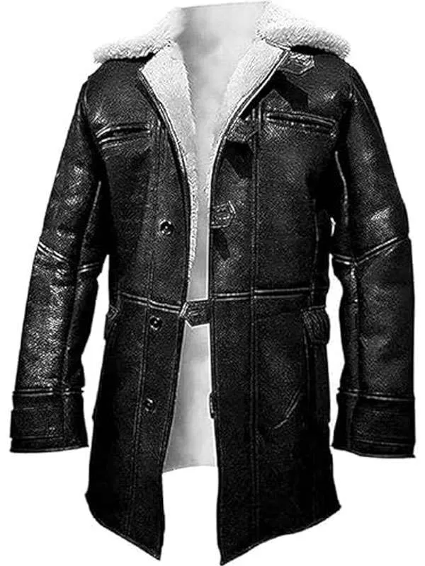 Bane Dark Knight Rises Real Leather Coat