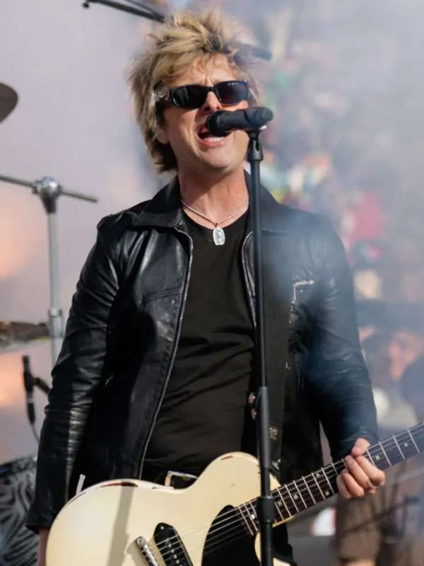 Super Bowl LX Billie Joe Armstrong Black Leather Jacket