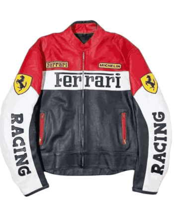 Ferrari Racing Leather Jacket for Men and Women