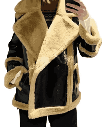 Ted Lasso Flo ‘Sassy’ Collins Shearling Leather Jacket