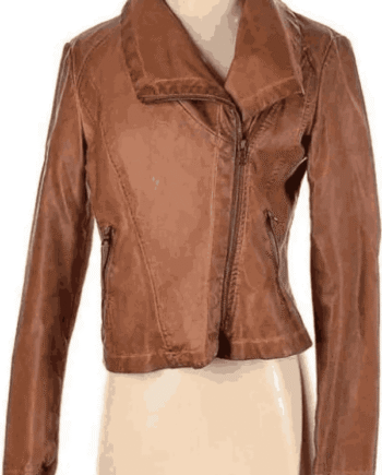 Maryanne Dice The Bondsman Brown Leather Jacket