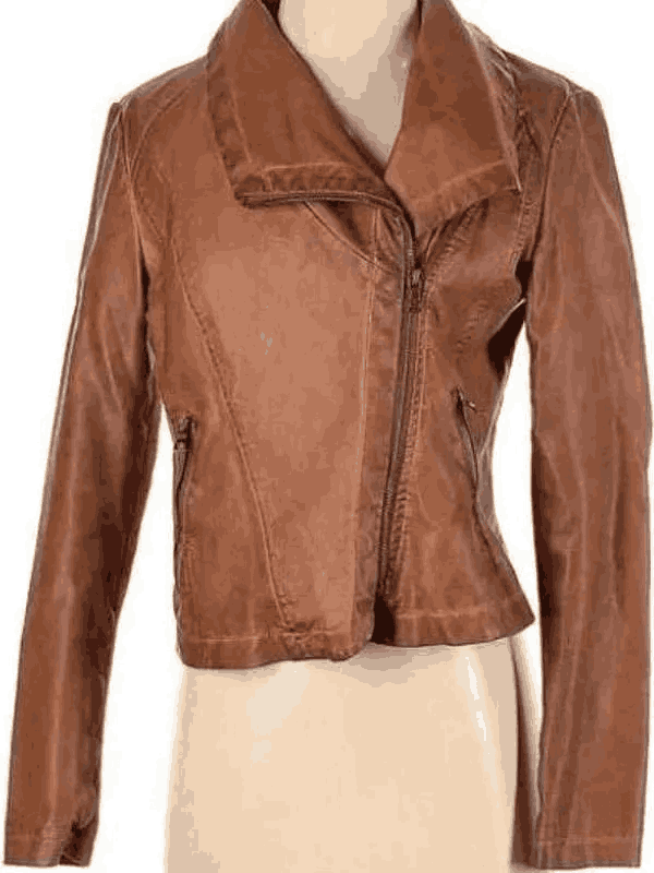 Maryanne Dice The Bondsman Brown Leather Jacket