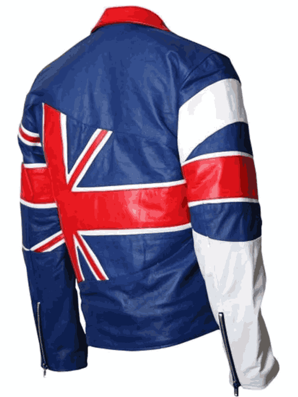 British Flag Union Jack Leather Jacket for Men and Women