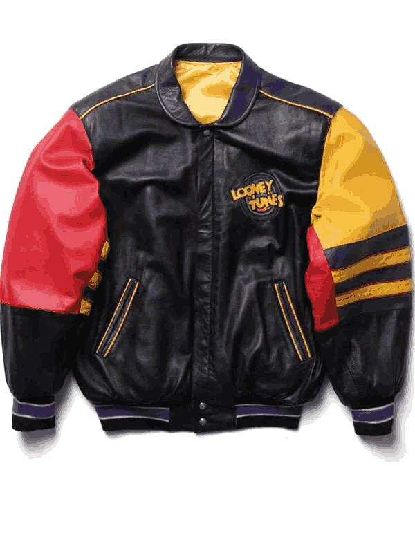 Looney Tunes 90s Letterman Bomber Varsity Jacket