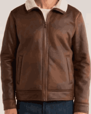 Adam Ferrara NCIS Brown Leather Jacket for Men