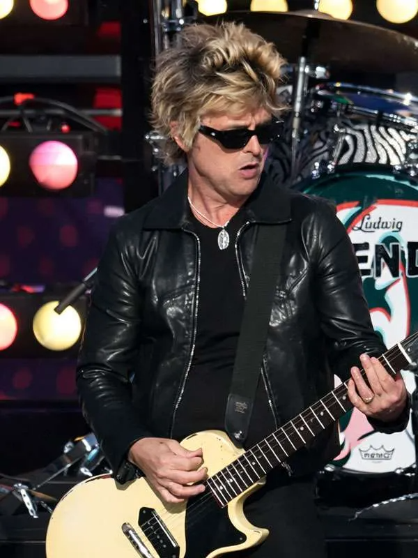 Super Bowl LX Billie Joe Armstrong Black Leather Jacket