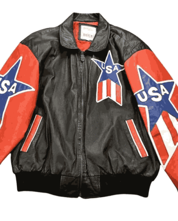 Michael Hoban USA Real Leather Jacket for Men
